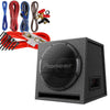 Pioneer TS-WX1210AH 12" 1500W Ported Enclosure Powered Subwoofer + 8 Ga Amp Kit - Sellabi