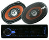 Audiotek AT-990BT CD Receiver + 4x Audiobank AB-790 6"x9" Coaxial Car Speakers - Sellabi