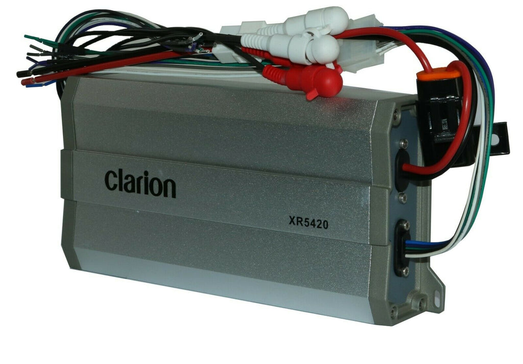 Clarion XR5420 Class 400 Watts 4-Channel Motorcycle Amp Car Audio Amplifier +Kit - Sellabi