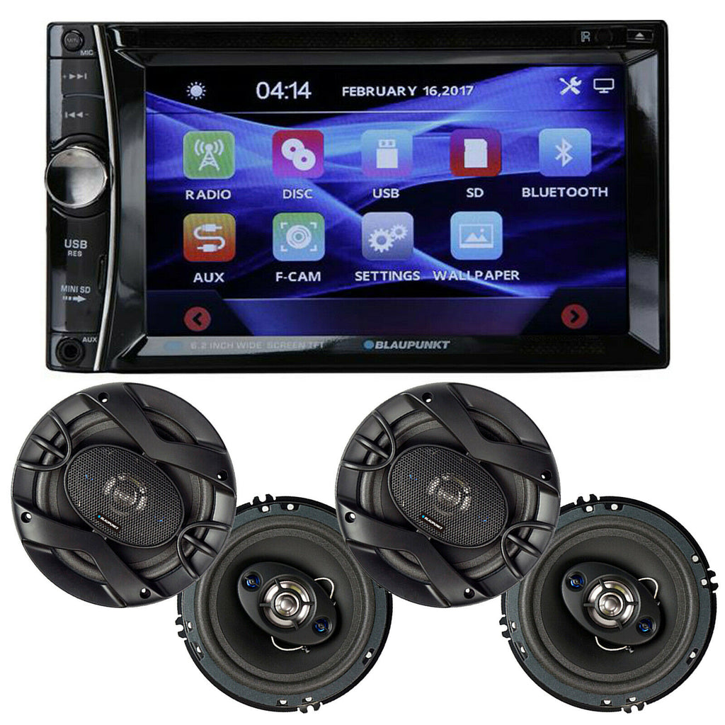 BLAUPUNKT BPDDMEM440SPK 6.2" 2 DIN TOUCHSCREEN DVD + 4X SPEAKERS 6.5" 720 WATTS - Sellabi