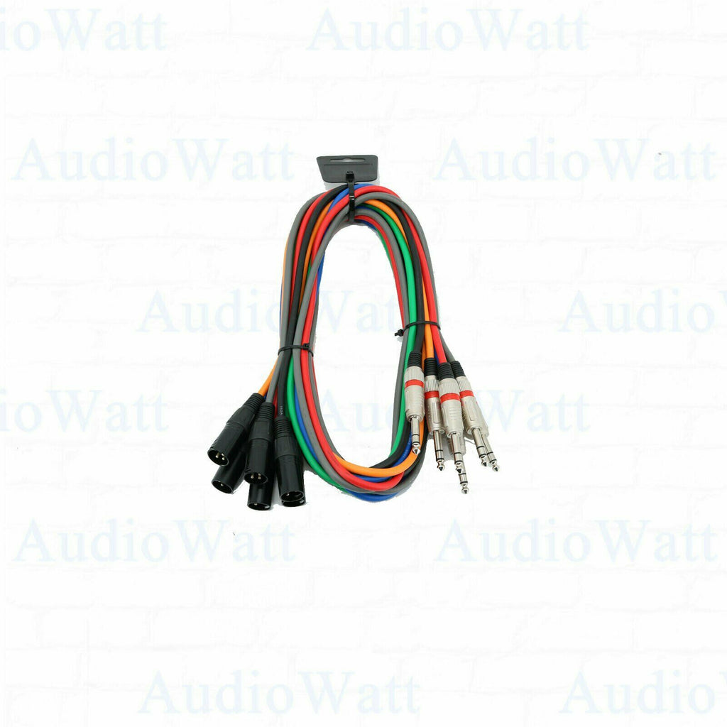 1x 6 Feet 16 Gauge - XLR Male to Quarter Stereo DJ PA Speaker XLR Cable Stereo - Sellabi