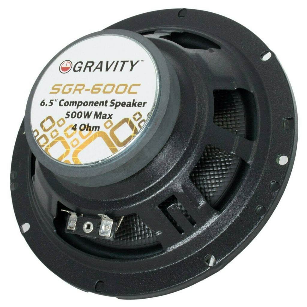 New Gravity 600C 6.5-Inch 2-Way Car Audio Component Speakers System 6-1/2 Inches - Sellabi