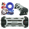 Gravity  5 Farad Capacitor Audio 6000 Watts Power 12V Digital GR-5.0 + 0 GA KIT - Sellabi