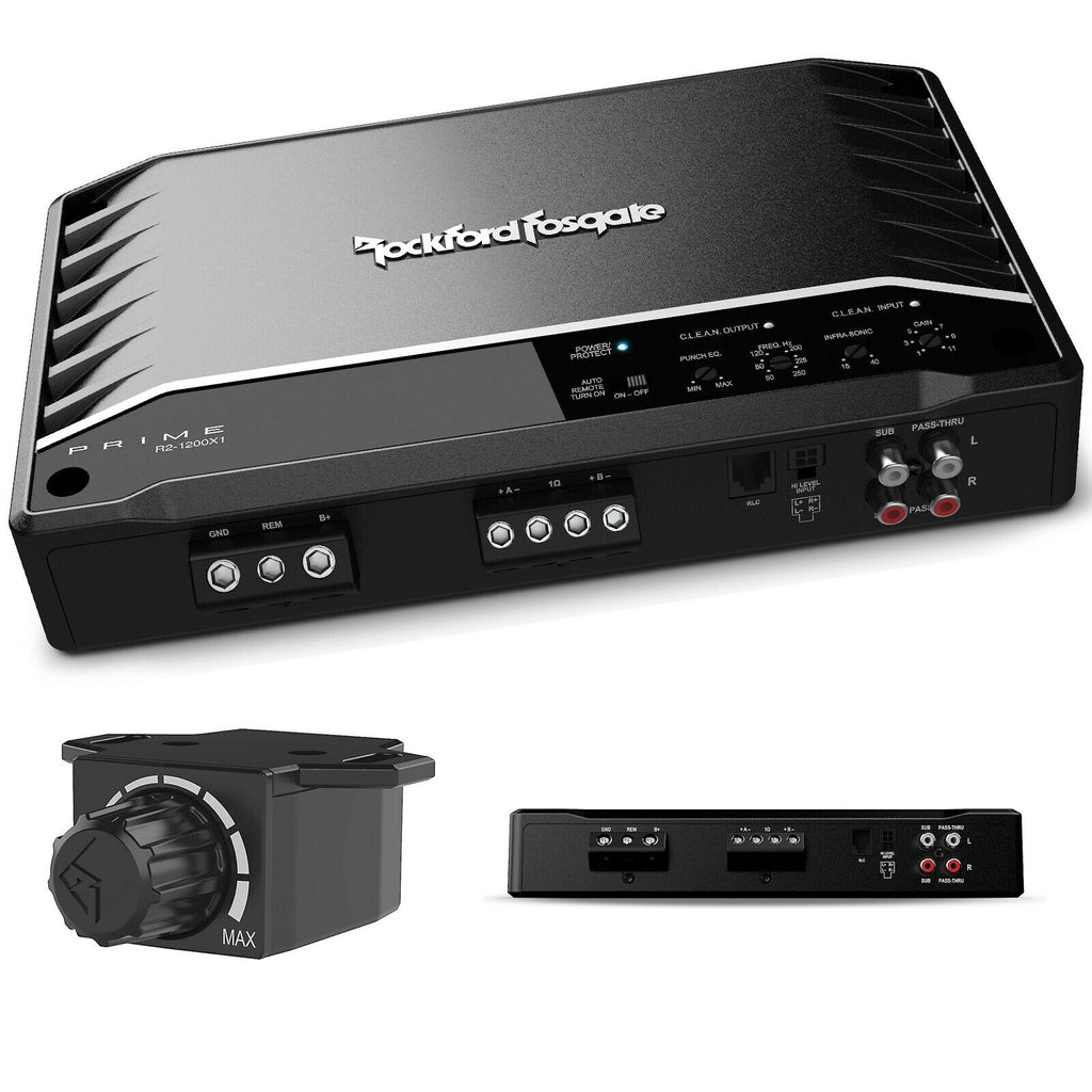 Rockford Fosgate Punch  R2-1200X1 Prime 2400 Watt 1 OHM Mono Amplifier Class D - Sellabi