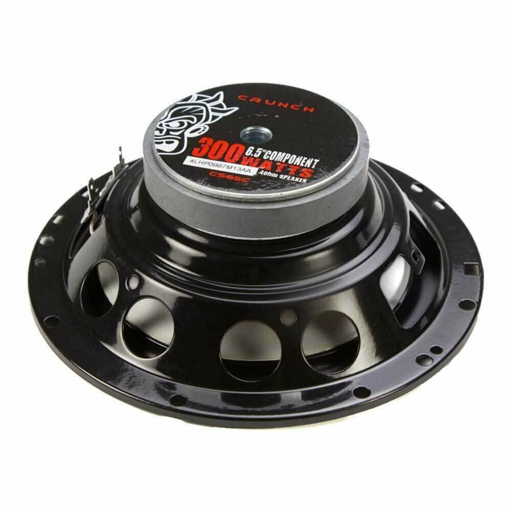 2 PAIRS - CRUNCH CS65C 6.5" 2-WAY CAR AUDIO 300 WATTS COMPONENT SPEAKERS 6-1/2" - Sellabi