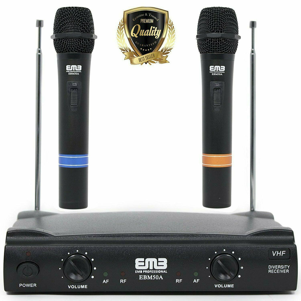 EMB Pro VHF Dual Channel Wireless HIFI Handheld Microphone ? 51APK1 - Sellabi