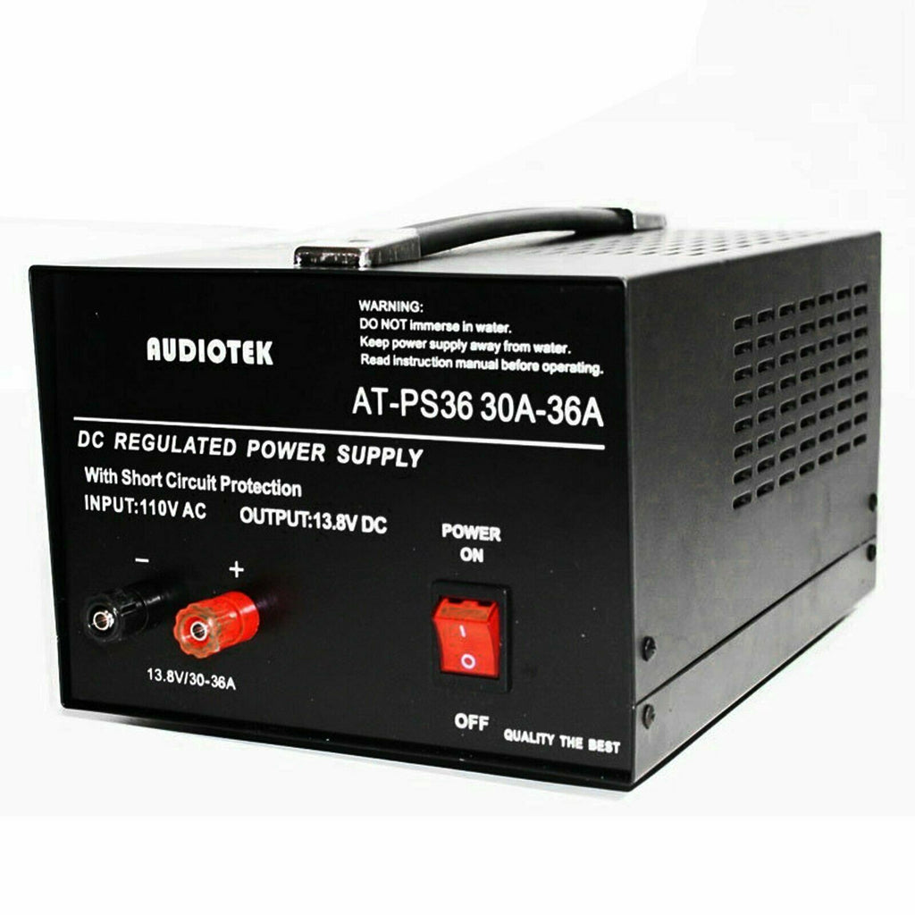 Audiotek AT-PS36 Output 36A Amp Mobile 13.8 Volt DC Power Supply - Sellabi