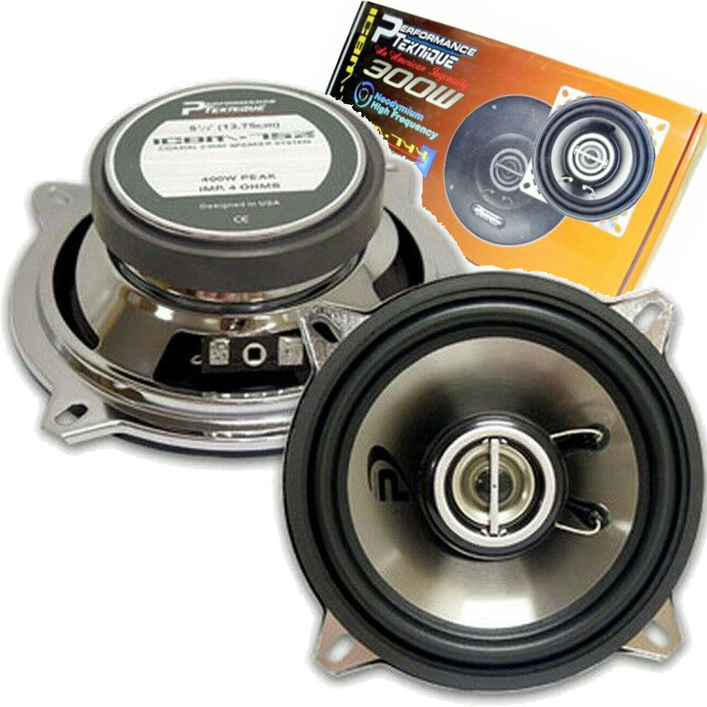 Performance Teknique ICBM-752 5.25" 2-Way 400 Watt Coaxial Car Speakers | 1 Pair - Sellabi