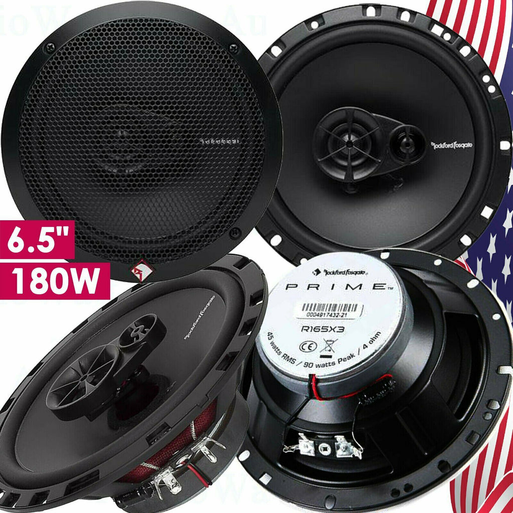 Rockford Fosgate R165X3 6.5" 90W 3 Way Car Audio Coaxial Speakers Stereo (4) - Sellabi