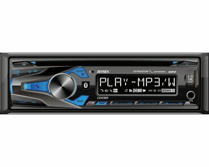 JENSEN CDX3119 CD RECEIVER W/  BLUETOOTH + 4x Soundxtreme ST-503 640W Speakers - Sellabi