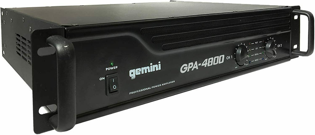 Gemini Pro GPA-4800 4000W 2 Channel Power DJ Amplifier 2U Rack Mount Stereo -UC - Sellabi