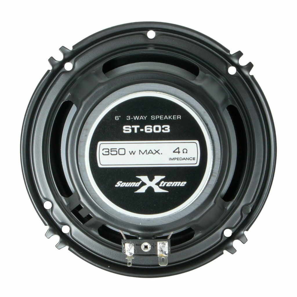 New Soundxtreme 6" in 3-Way 350 Watts Coaxial Car Audio Speaker CEA Rated (Pair) - Sellabi