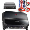 Kenwood 500W 2-Channel Class-AB 2-Ohm Stable Bass Car Power Amp + 8g Red Kit - Sellabi