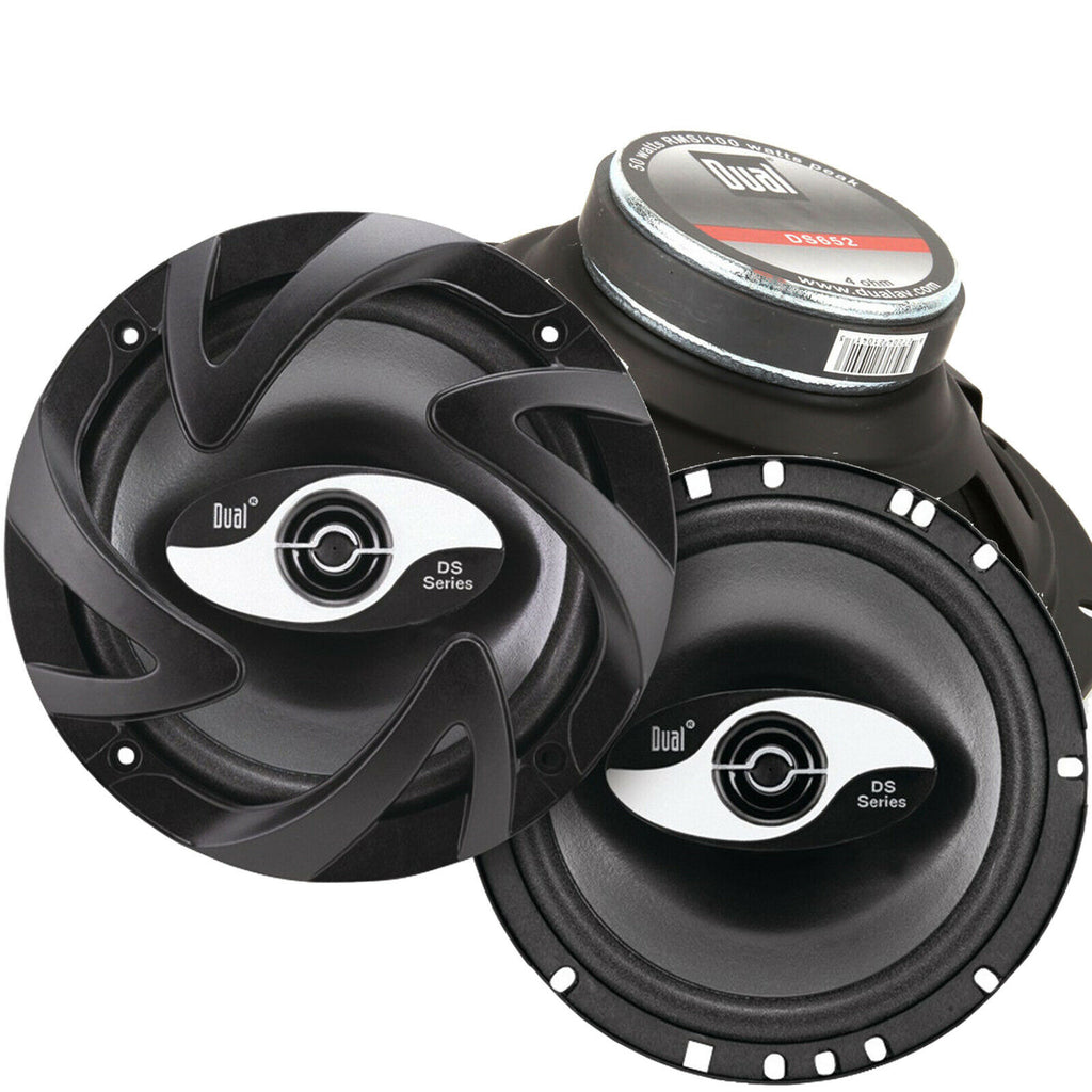 2x Dual DS652 200W Max 6.5" 2-Way Coaxial Car Audio 6-1/2" Speakers DS Series - Sellabi