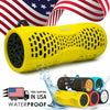 EMB Rechargeable Waterproof Speaker Outdoor Wireless Shower - Yellow w/ Bluetoot - Sellabi