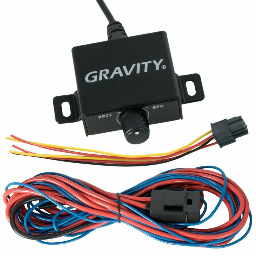Gravity 450 Watt Car Audio Compact Under Seat Slim Powered Subwoofer Enclosure - Sellabi