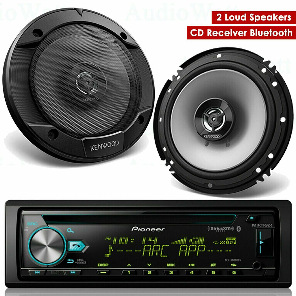 Pioneer DEH-S6120BS CD Receiver Bluetooth + 2x KFC-1666S 300W 6.5" Speakers NEW - Sellabi