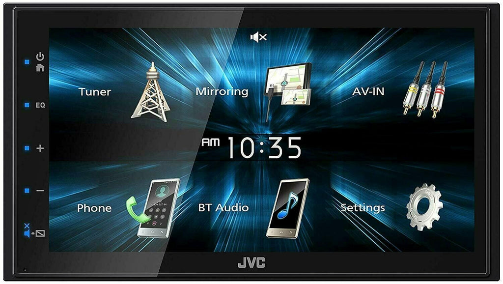 JVC Digital Media Receiver 6.8" WVGA Monitor KW-M150BT + Back-up Camera xv95bk - Sellabi