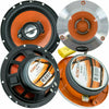 2) Audiobank 6.5" 600 Watt 3-Way Car Speaker + 2) 3.75" Super Bullet Tweeters - Sellabi