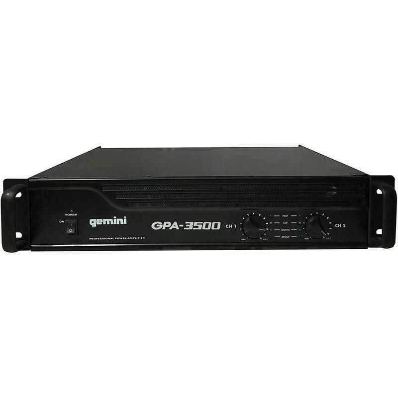 Gemini Pro GPA-3500 3000W 2 Channel Power DJ Amplifier 2U Rack Mount Stereo -UC - Sellabi