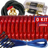 6000W SX 0 Gauge Amp Kit Amplifier Install Wiring HOT 0 Ga Car Wires Red - Sellabi