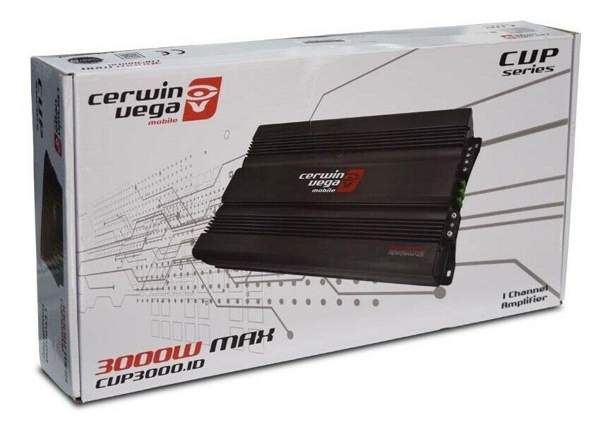 Cerwin-Vega CVP3000.1D 1 Ch 3000W 2-Ohm Stable Class D Monoblock Amp + Amp Kit - Sellabi