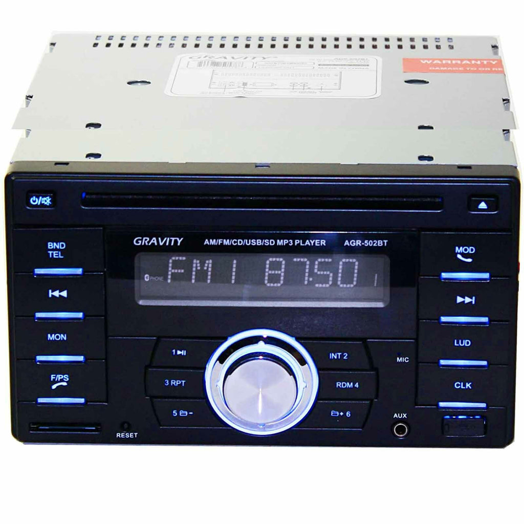 NEW Gravity AGR-502BT CD Player w/ Bluetooth USB + 4x AB-630 800W 6.5" Speakers - Sellabi