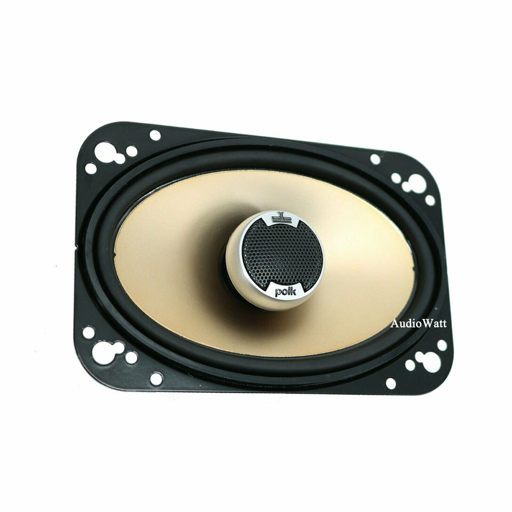 4x POLK AUDIO DB461 4"x6" 2-Way 300W Coaxial Speakers Marine Car Audio - 2 Pairs - Sellabi