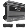 MB Quart FA1-200.2 FORMULA 200 Watt 2 Channel Car Audio Amplifier + 4 Gauge Kit - Sellabi