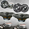 8x Dual DS652 800W Max 6.5" 2-Way Coaxial Car Audio 6-1/2" Speakers - 4 Pairs - Sellabi