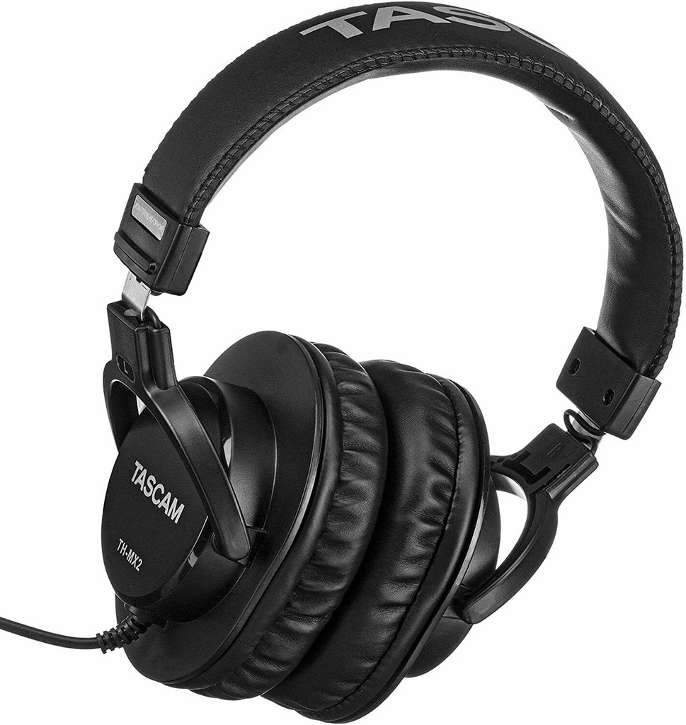 3x NEW TASCAM TH-02 Foldable Recording Mixing Home Studio Headphones - Black - Sellabi