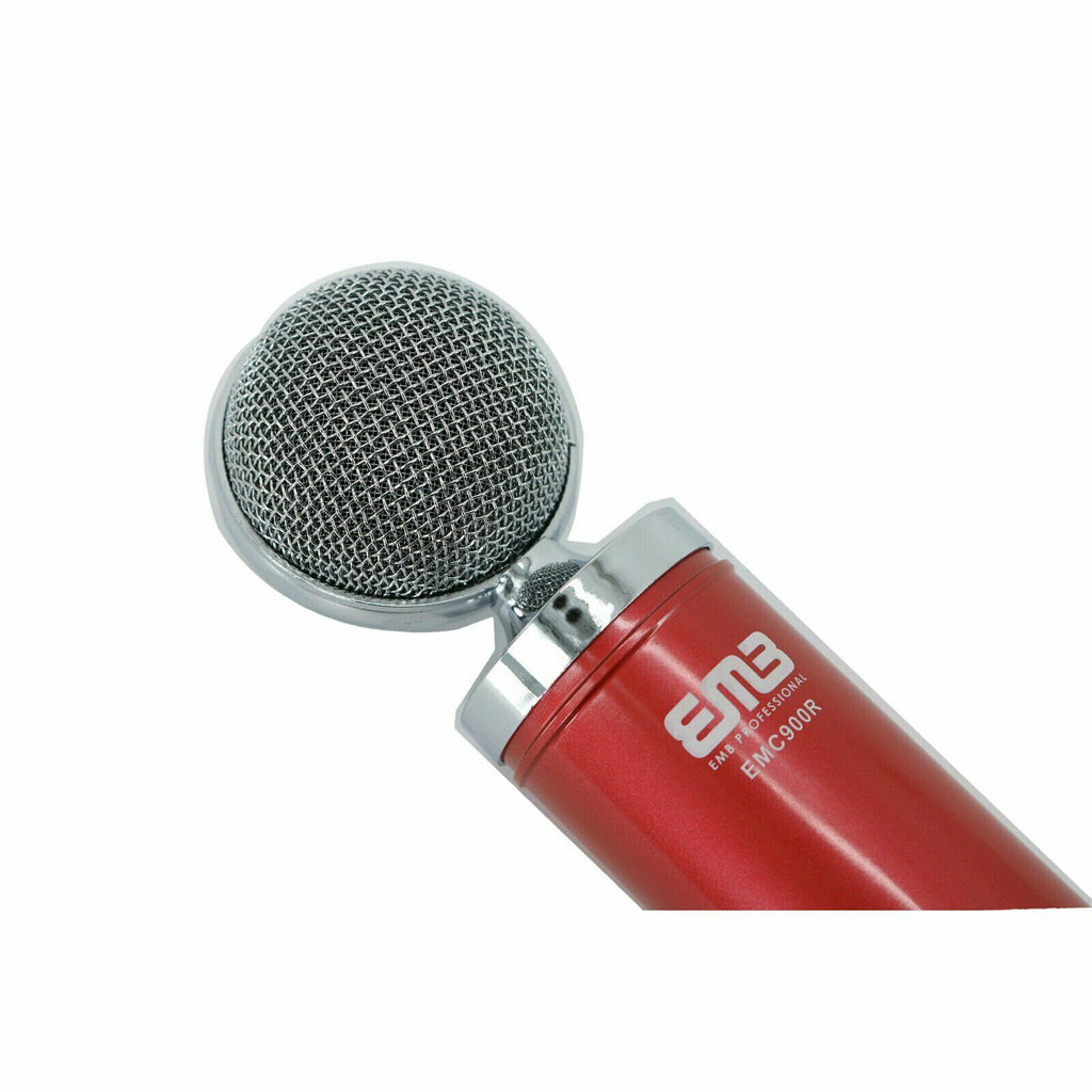 EMC900 Multi-Pattern Large Diaphragm Condenser Project Studio Microphone Red - Sellabi