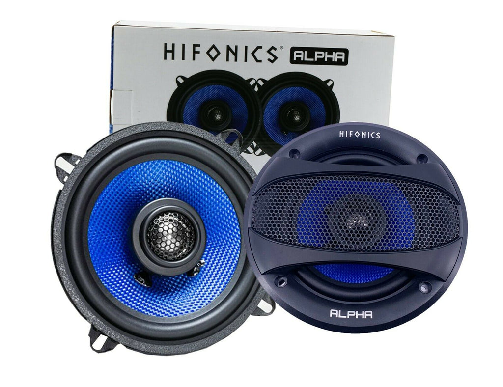 Hifonics Alpha HA525CX 5.25 Inch 200 W Max Power Coaxial Car Audio Speaker -Pair - Sellabi