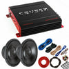 Crunch PX1000.2 1000 Watts 2-CH Amplifier + (2) 12" High Power Subwoofer + KIT - Sellabi