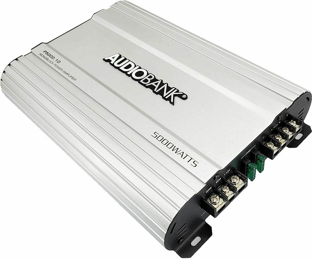 Audiobank Monoblock 5000W Amp Class D 1OHM Car Audio Stereo Amplifier P5000X1D - Sellabi