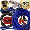 Complete 2500W 4 Gauge Car Amplifier Installation Wiring Kit Amp PK2 4Ga Blue - Sellabi