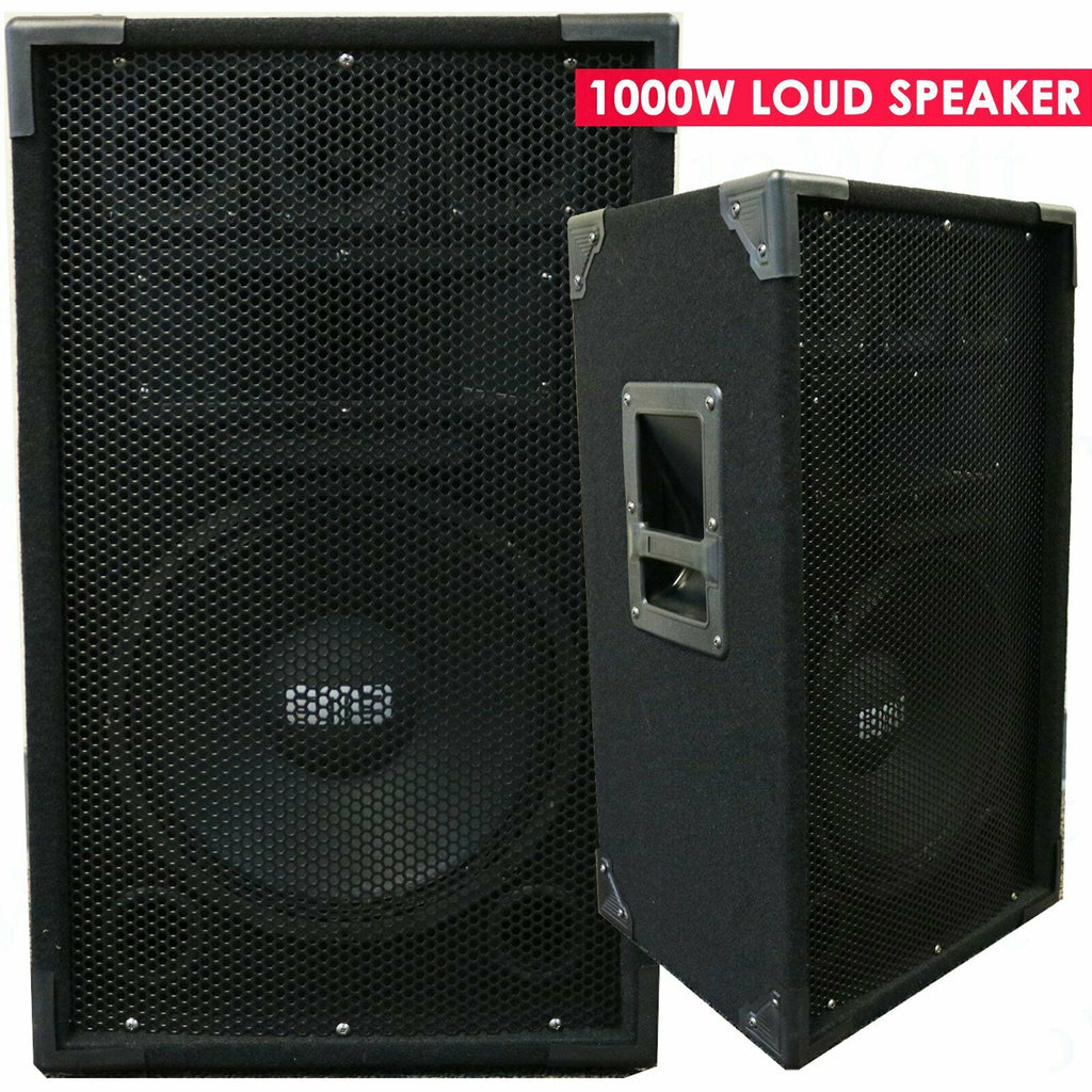 Single 12" 1000 Watts Pro Audio Woofer Portable Powerful Passive Loud Speaker - Sellabi