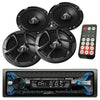 Audiotek AT-249BT Receiver USB  w/ Bluetooth + 4x JVC CS-J620 6.5" 600W Speakers - Sellabi