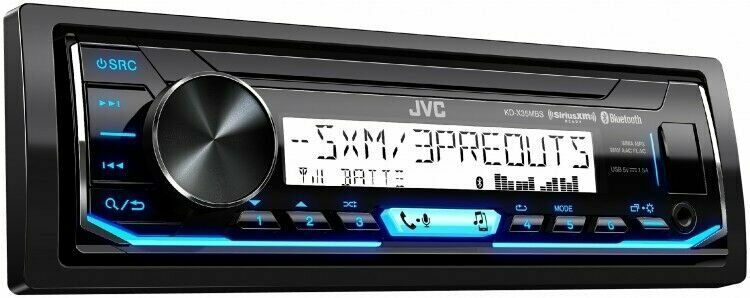 JVC KD-X35MBS In-Dash Digital Media Marine Bluetooth Receiver iPhone/Sirius XM - Sellabi