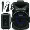 12" EMB 1200 Watts Portable Powered DJ Speaker Works iPhone Bluetooth AUX USB SD - Sellabi