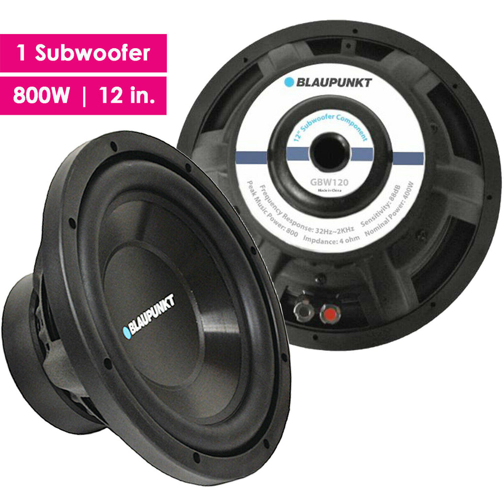 NEW BLAUPUNKT GBW120 Car Audio 12" 800W Single Voice Coil Subwoofer - Single - Sellabi