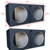 2x Car Audio Dual 12" Vented Subwoofer Stereo Sub Box Ported Enclosure Speakers - Sellabi