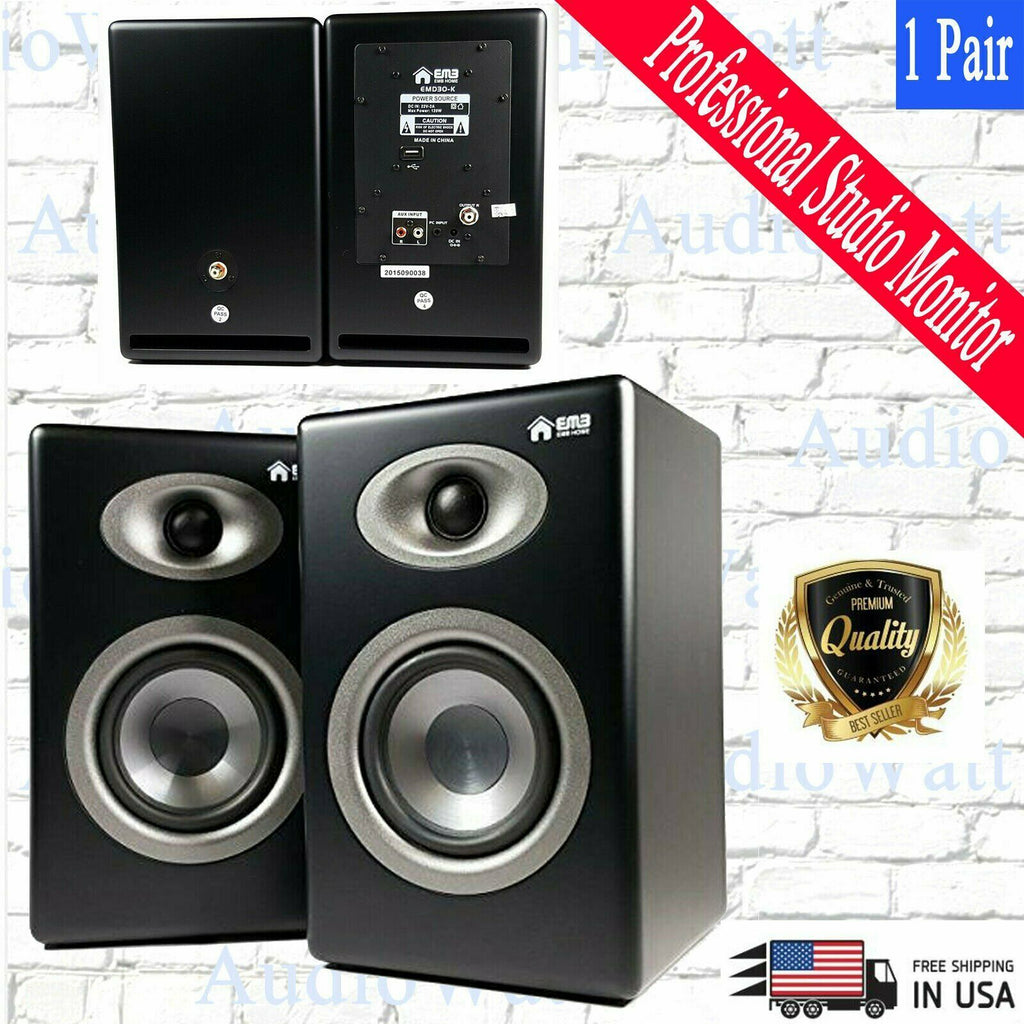 EMB EMD30 Professional Studio Monitor 1 Pair Speakers and Work with Bluetooth - Sellabi