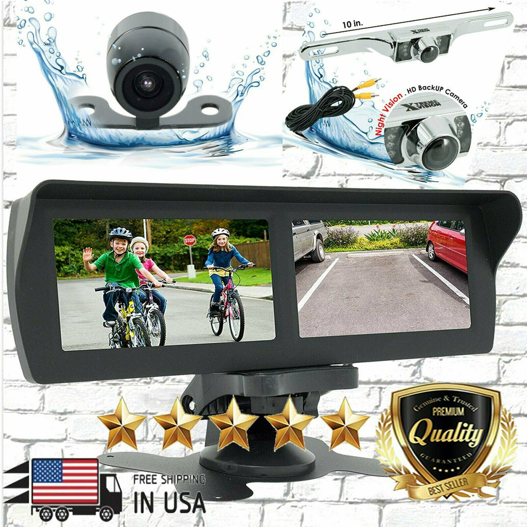 Vehicle Security System 4.3" 2 Screens + 2x 95C-20C Waterproof Night Vision Cam - Sellabi