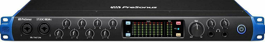 PreSonus Studio 1824c 18x20, 192 kHz, USB-C Audio Interface, 8 Mic Pres-10 Line - Sellabi