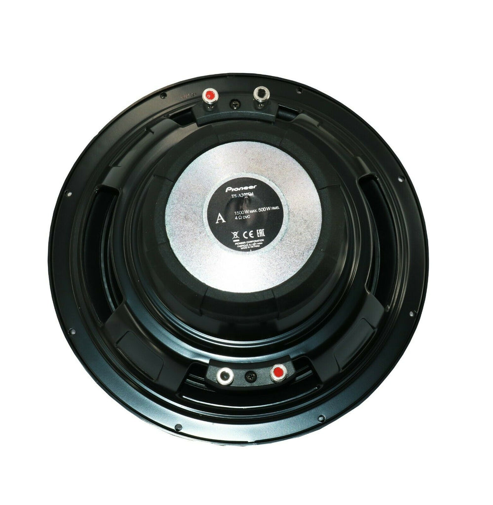 2x Pioneer TS-A300D4 12" 3000W Max Power 4 Ohms  Dual Voice Coil Car Subwoofer - Sellabi