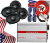 4x Power Acoustik 6.5″ & 5x7″ 3-Way Speakers+ Crunch SA-1100.4 Amp + 4CH Amp Kit - Sellabi