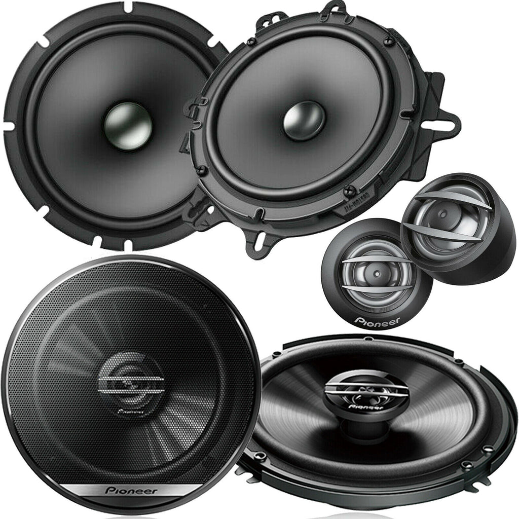 2X Pioneer TS-A1607C 6.5" 2-Way 350W Component + 2X TS-G1620F 300W 6.5" Coaxial - Sellabi