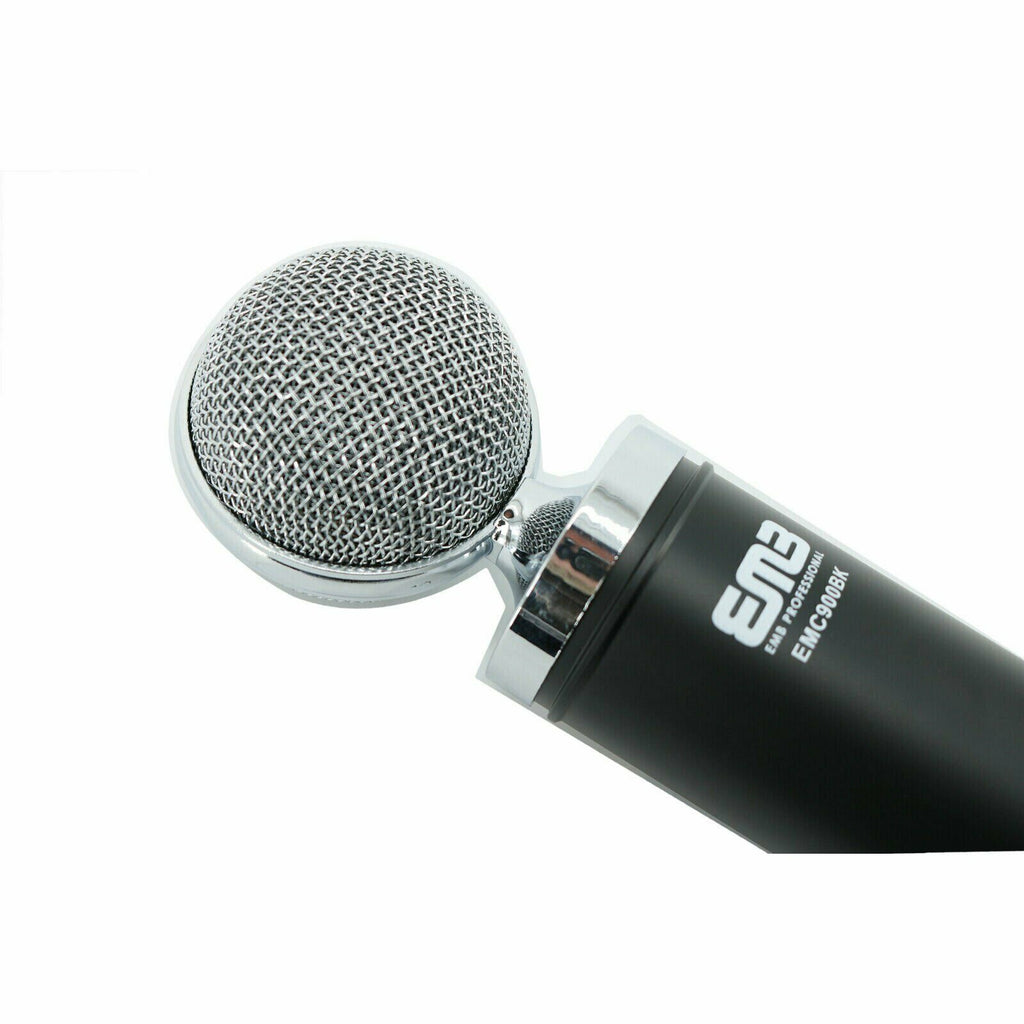 EMC900 Multi-Pattern Large Diaphragm Condenser Project Studio Microphone Black - Sellabi