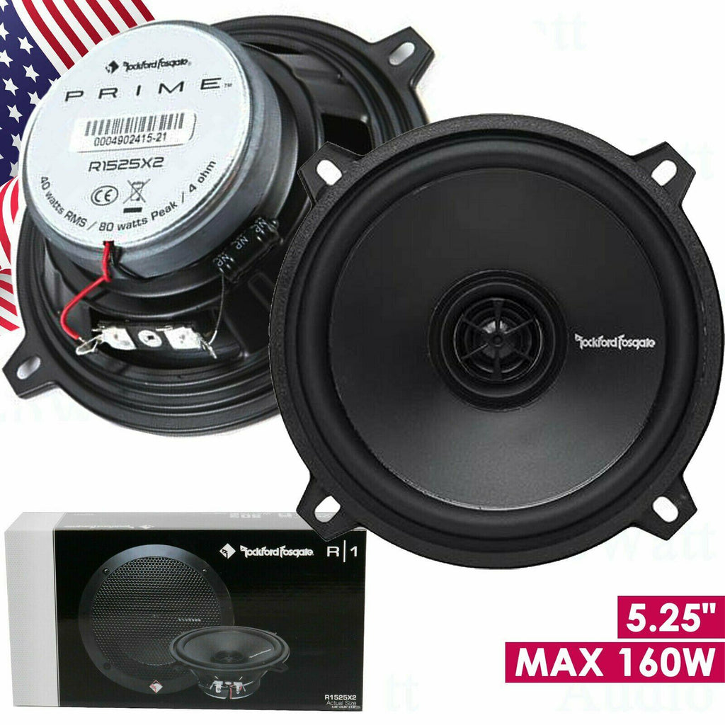 Rockford Fosgate Prime R1525X2 160W 5.25" 2-Way Coaxial Car Speakers - 1 Pair - Sellabi